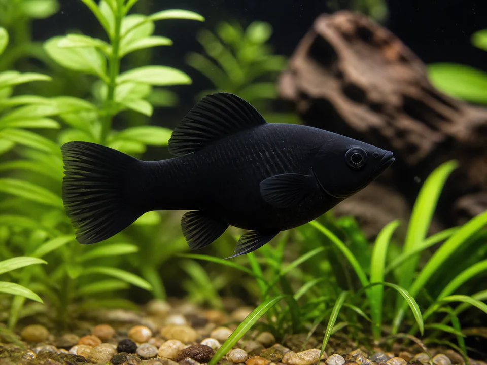 Poecilia sphenops — Black Molly