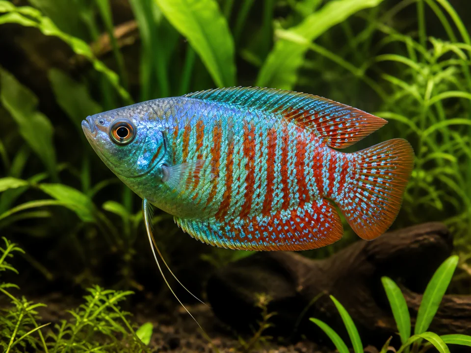 Trichogaster lalius — Dwarf Gourami