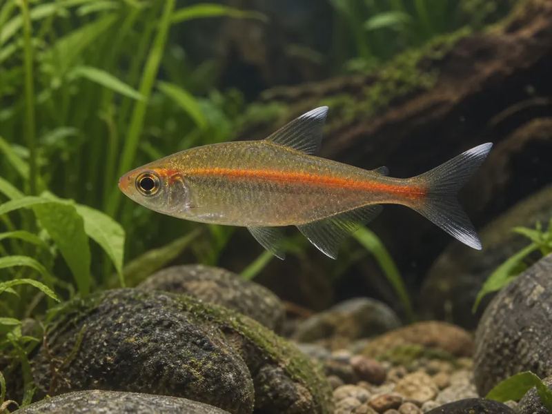 Hasemania nana — Silvertip Tetra