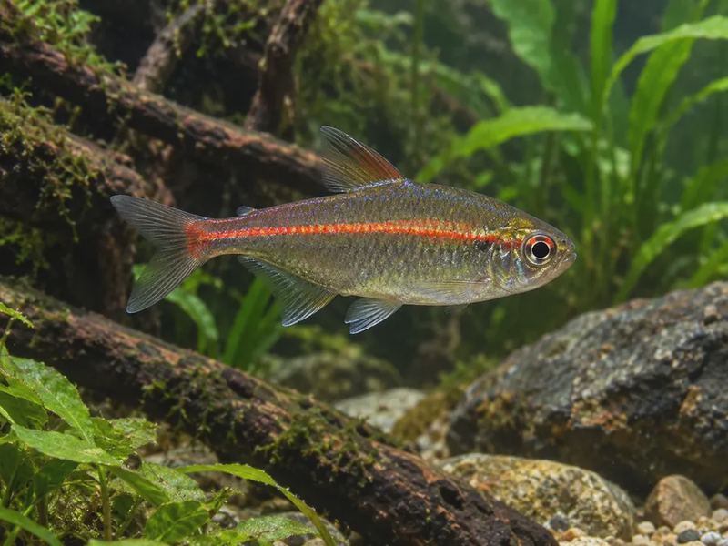 Hemigrammus erythrozonus — Glowlight Tetra